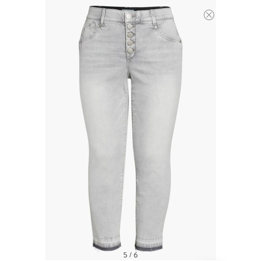 Wit & Wisdom “AB” SOLUTUON button fly Raw hem jeans - Picture 1 of 6